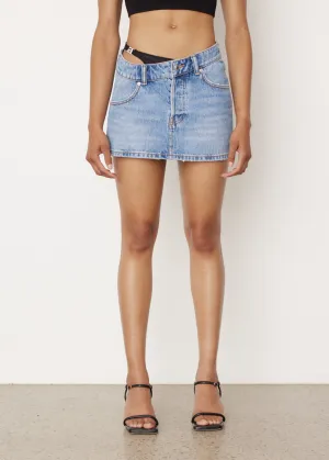 Asymmetrical Bikini Layer Mini Skirt