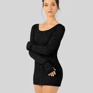 BLOCH AMORE TWIST BACK SWEATER - ADULT #Z1069