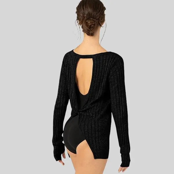 BLOCH AMORE TWIST BACK SWEATER - ADULT #Z1069