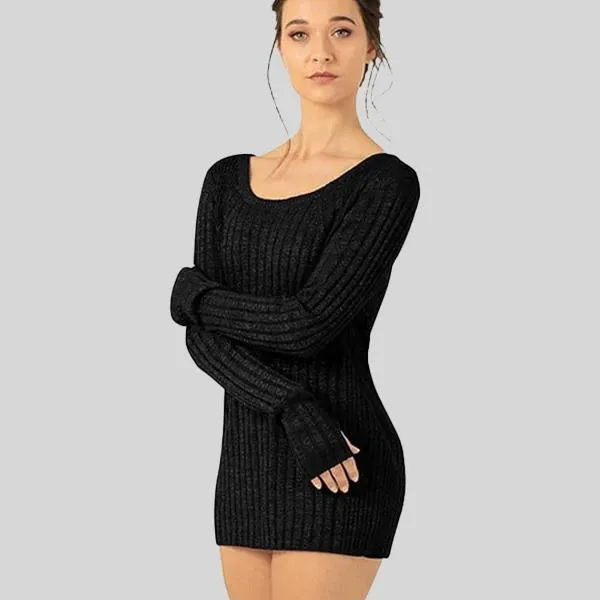 BLOCH AMORE TWIST BACK SWEATER - ADULT #Z1069