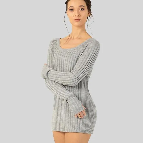 BLOCH AMORE TWIST BACK SWEATER - ADULT #Z1069
