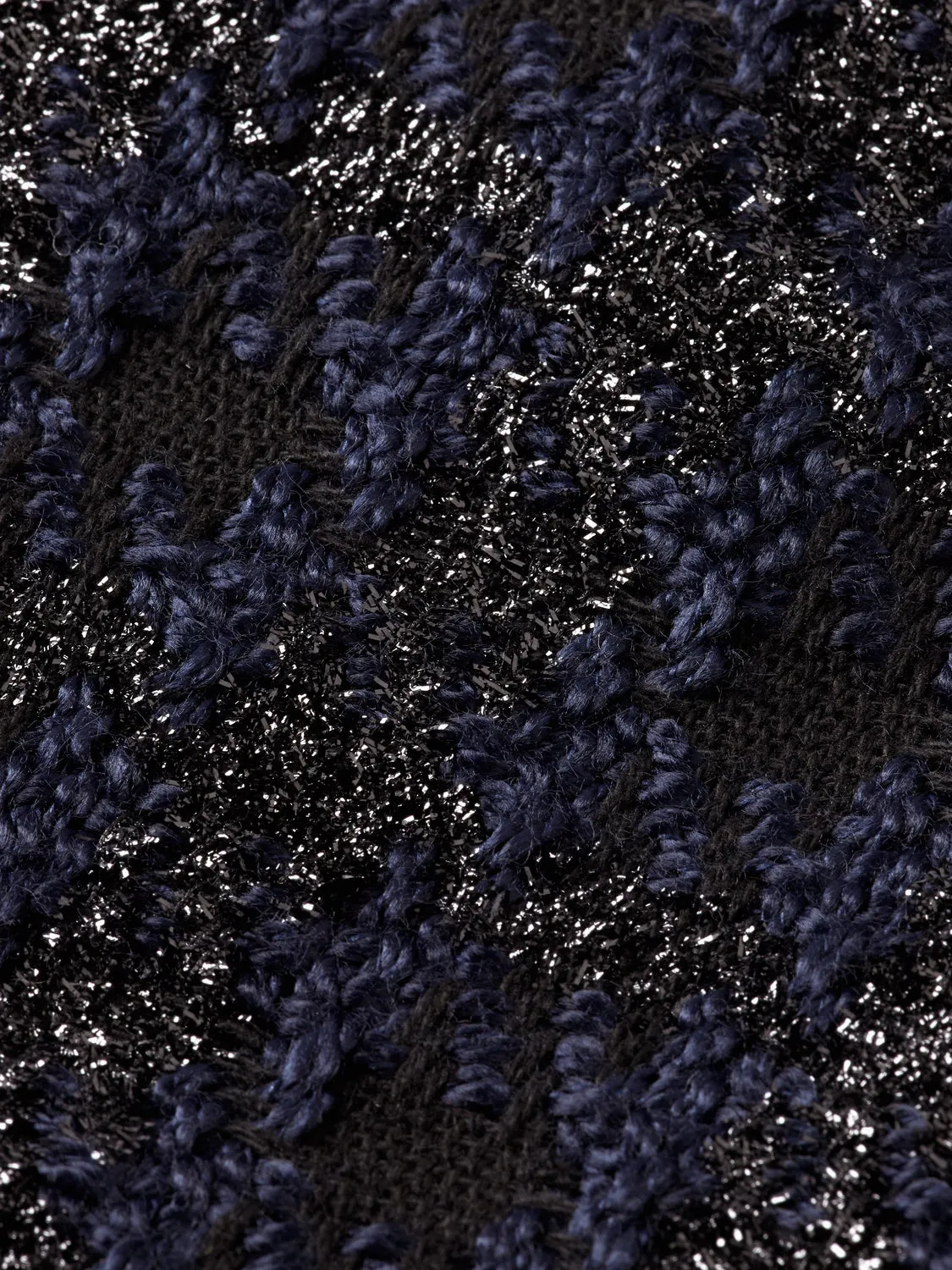 Boucle tweed check mini skirt