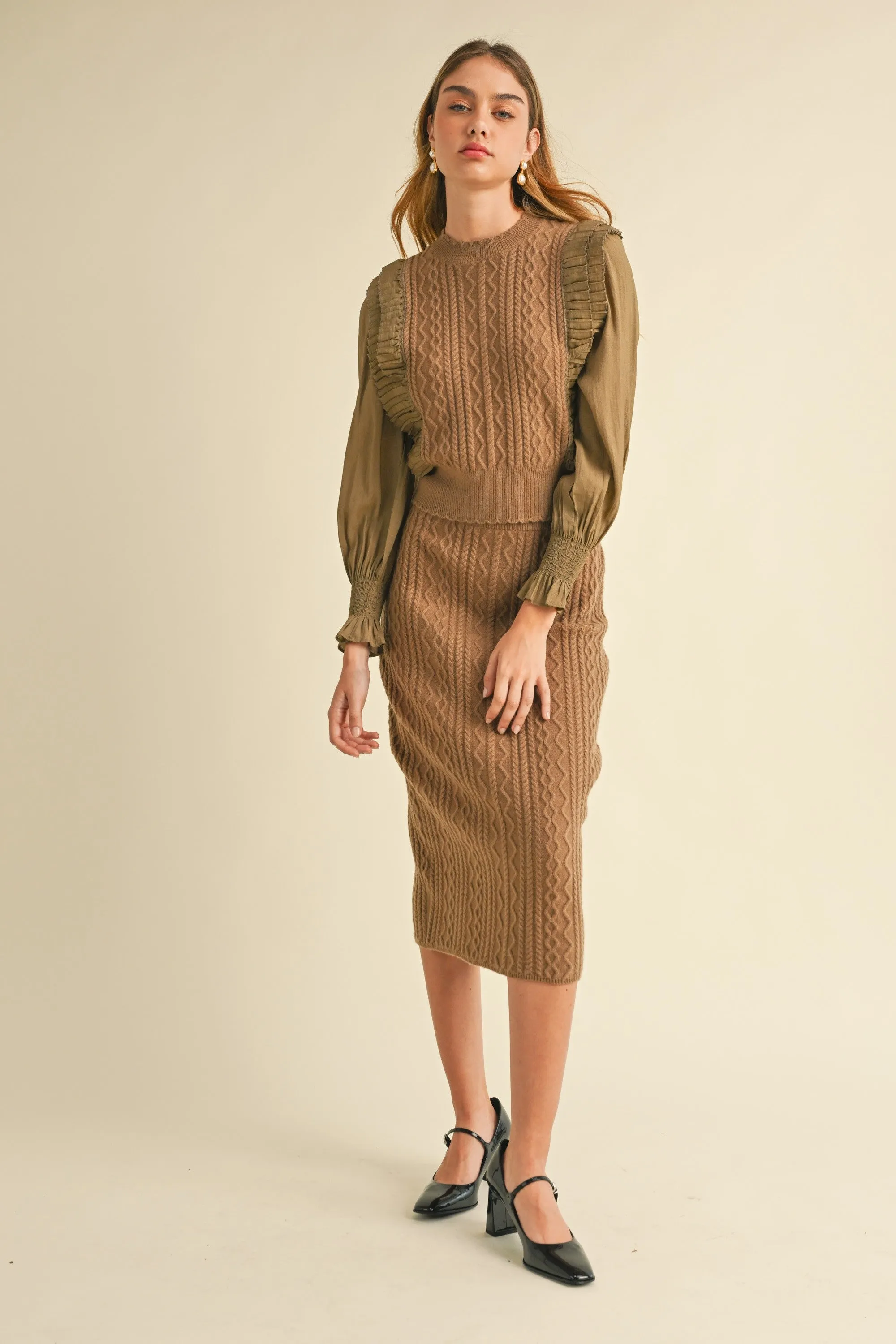 Coffee Cable Sweater