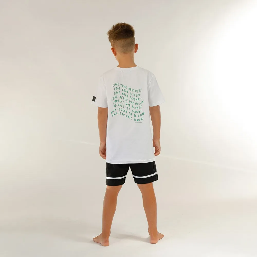 COOLER TO BE KIND SS TEE - White