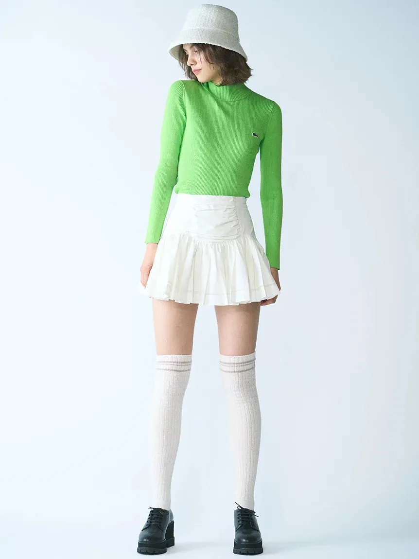 Cotton-like Frill Short Skirt