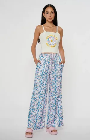 Daisy Checkerboard Pants-FINAL SALE