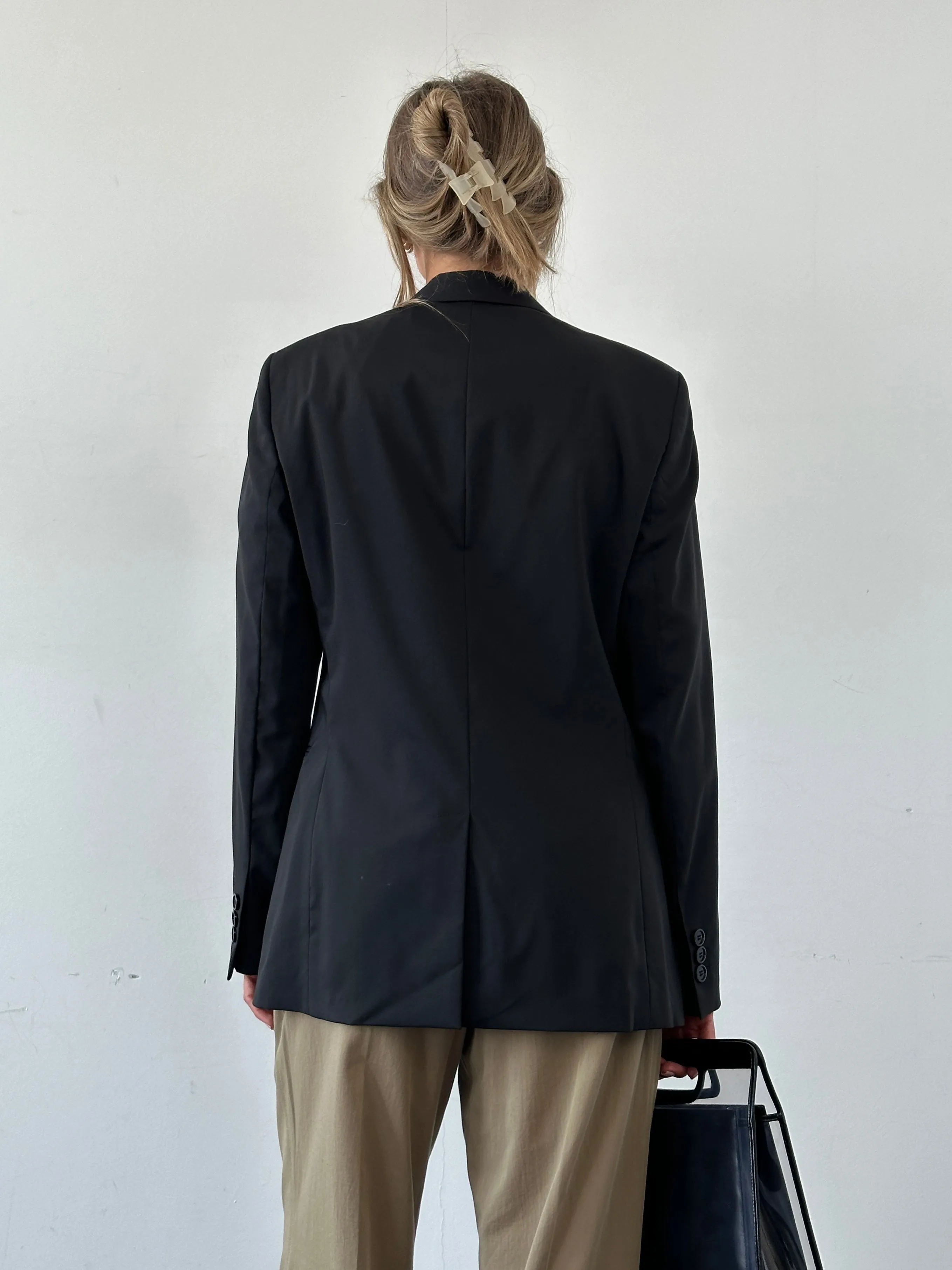 Emporio Armani Virgin Wool Single Breasted Blazer - 38R/M