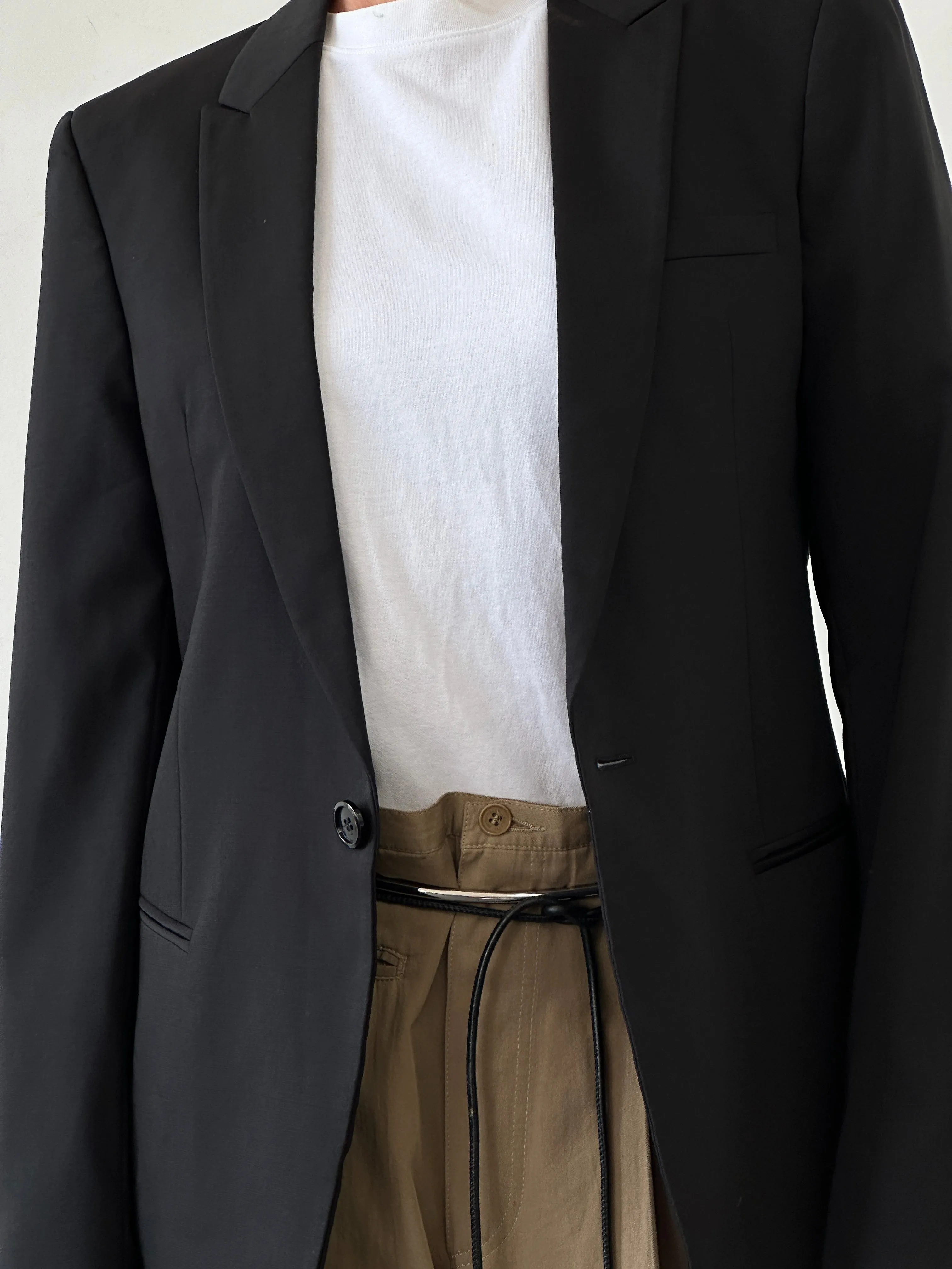 Emporio Armani Virgin Wool Single Breasted Blazer - 38R/M