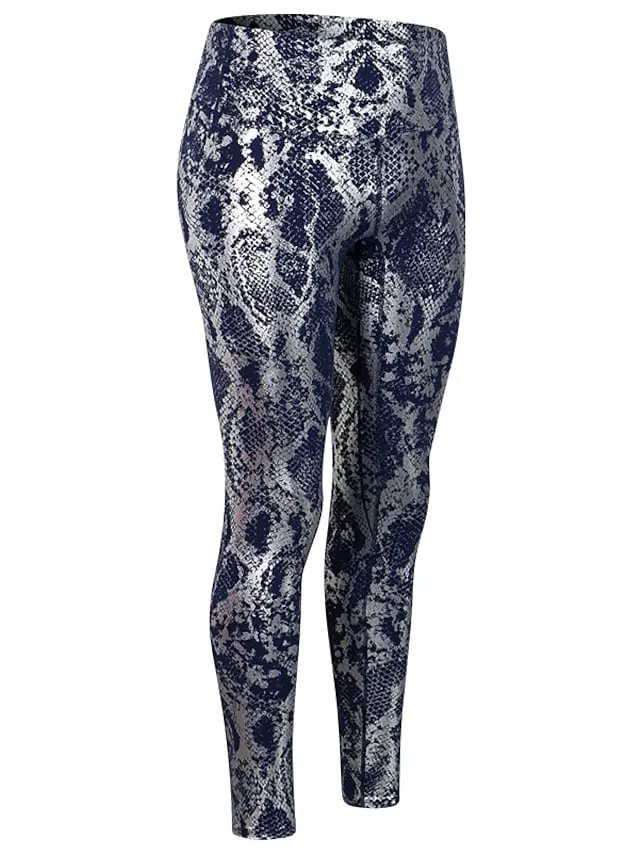 Fashion Athleisure Yoga Print Stretchy Female Pants