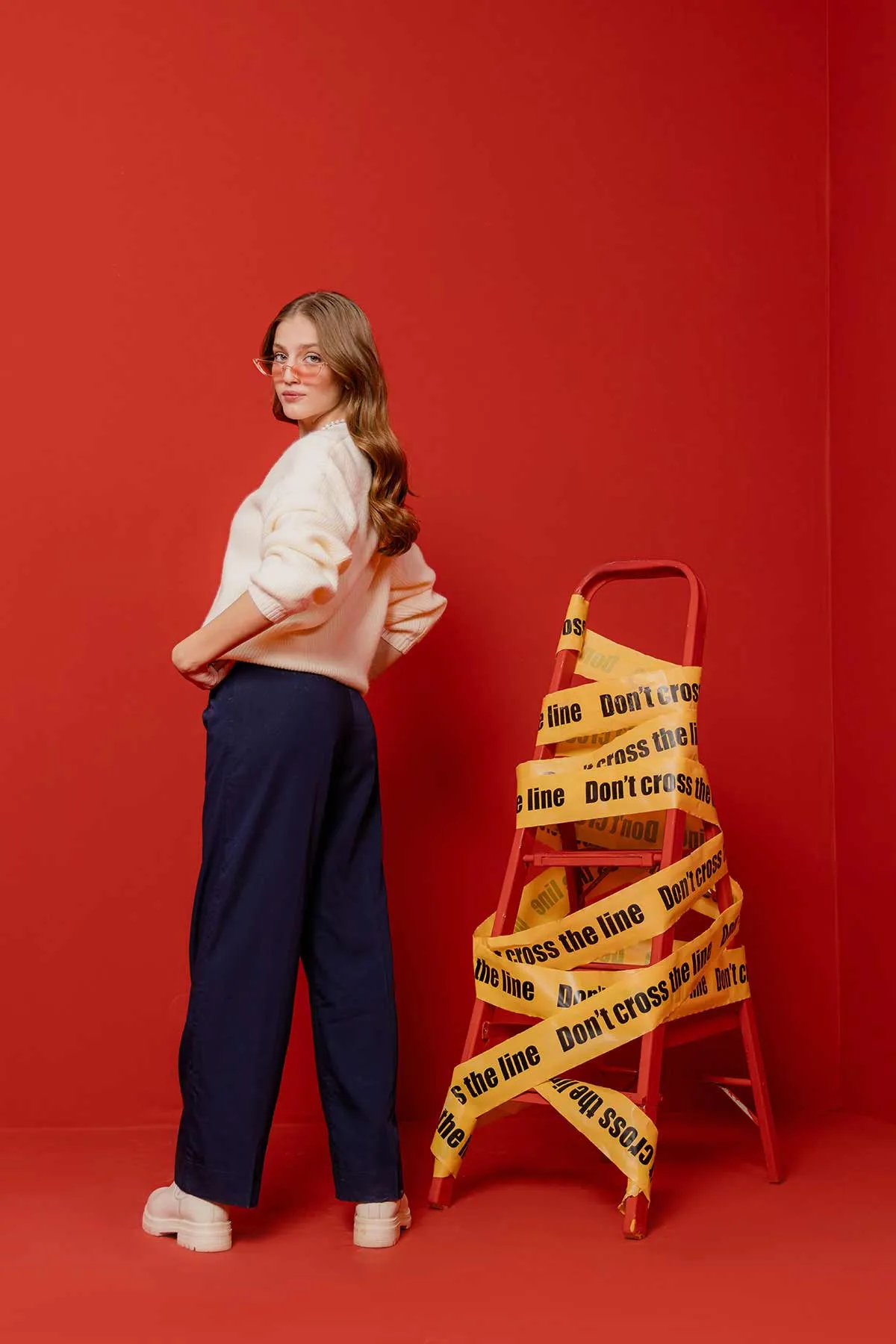 Flared Trouser For Women - Navy