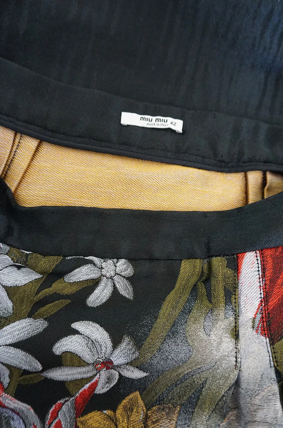 F/W 2006 Miu Miu Printed "Lampshade" Runway Skirt
