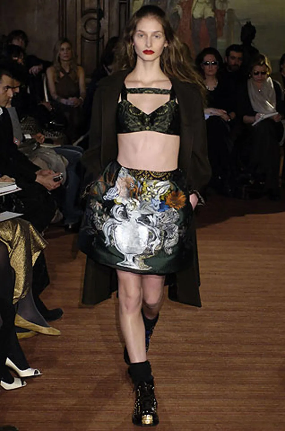 F/W 2006 Miu Miu Printed "Lampshade" Runway Skirt