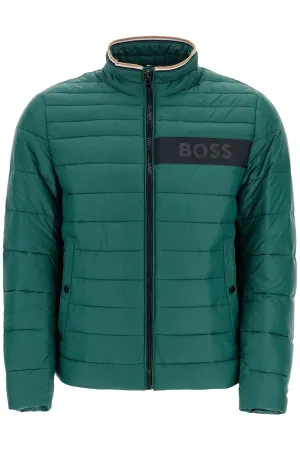 green down jacket with high collar regular fit and zip 50464308 OPEN GREEN