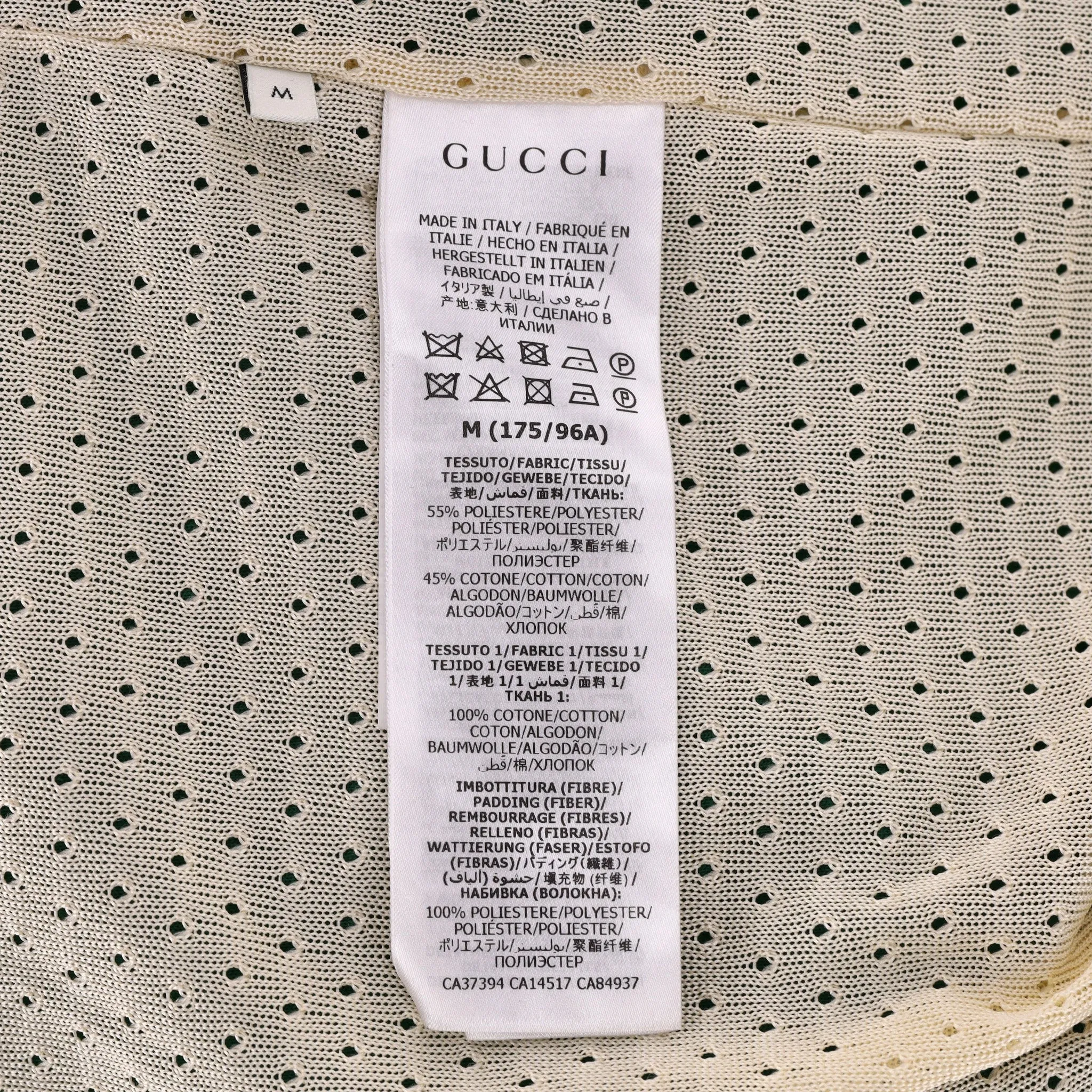 Gucci Technical Jersey 'GG' Track Jacket. Size M