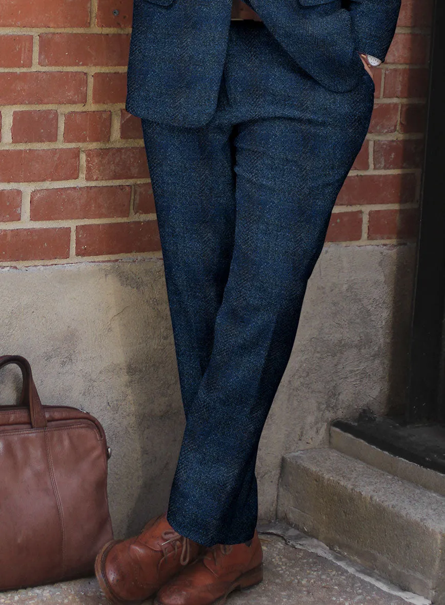 Harris Tweed Scot Blue Pants