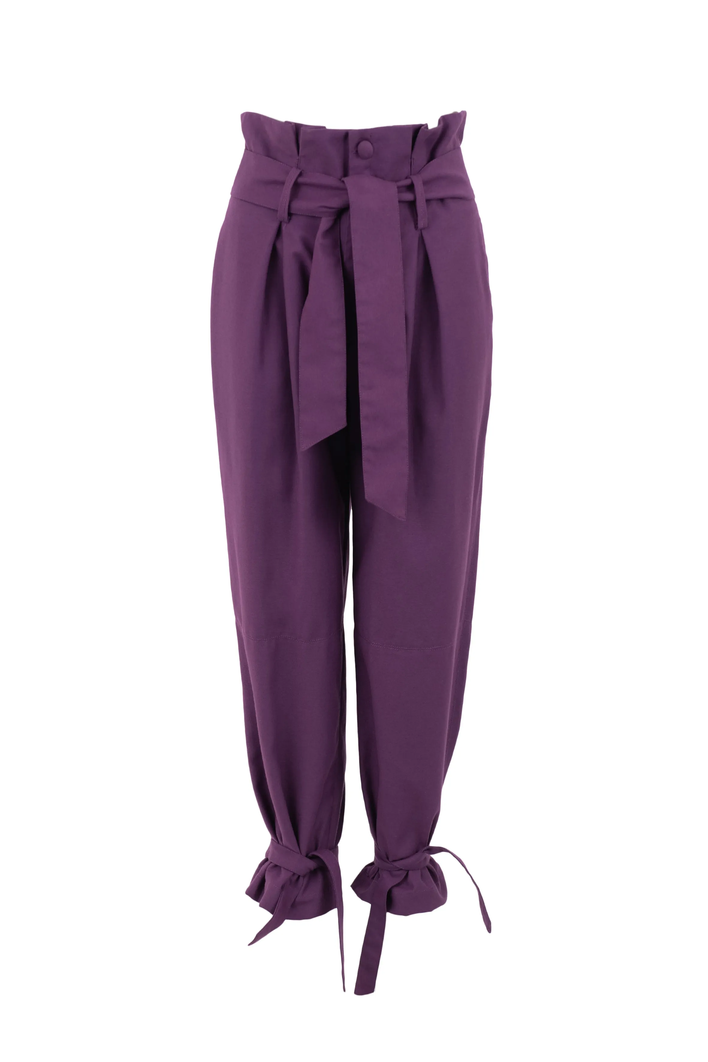 High Waist Belted Trousers