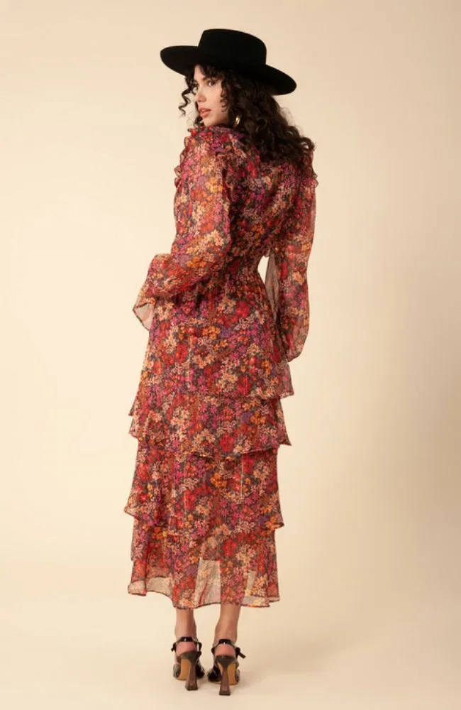 Jeanne Long Sleeve Tiered Maxi