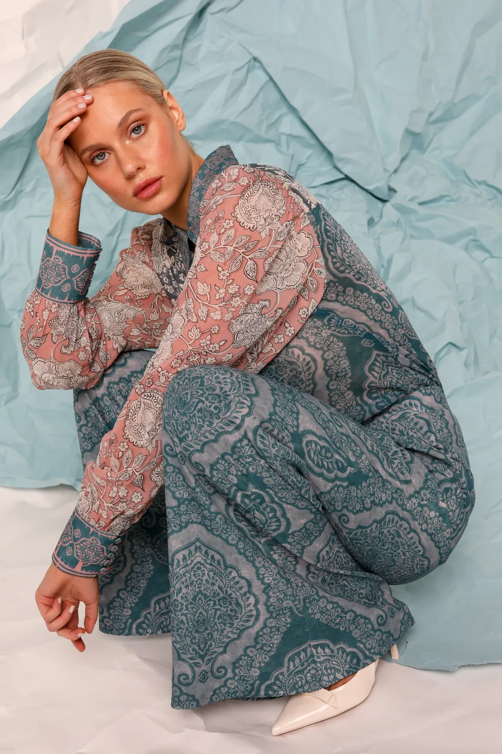 Kachel Emilia Pant Indigo Henna