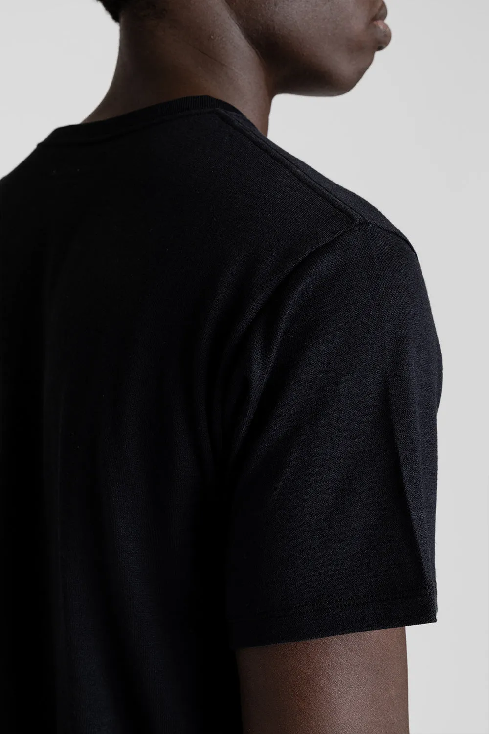 Loopwheel Coolmax Jersey Tees - Black