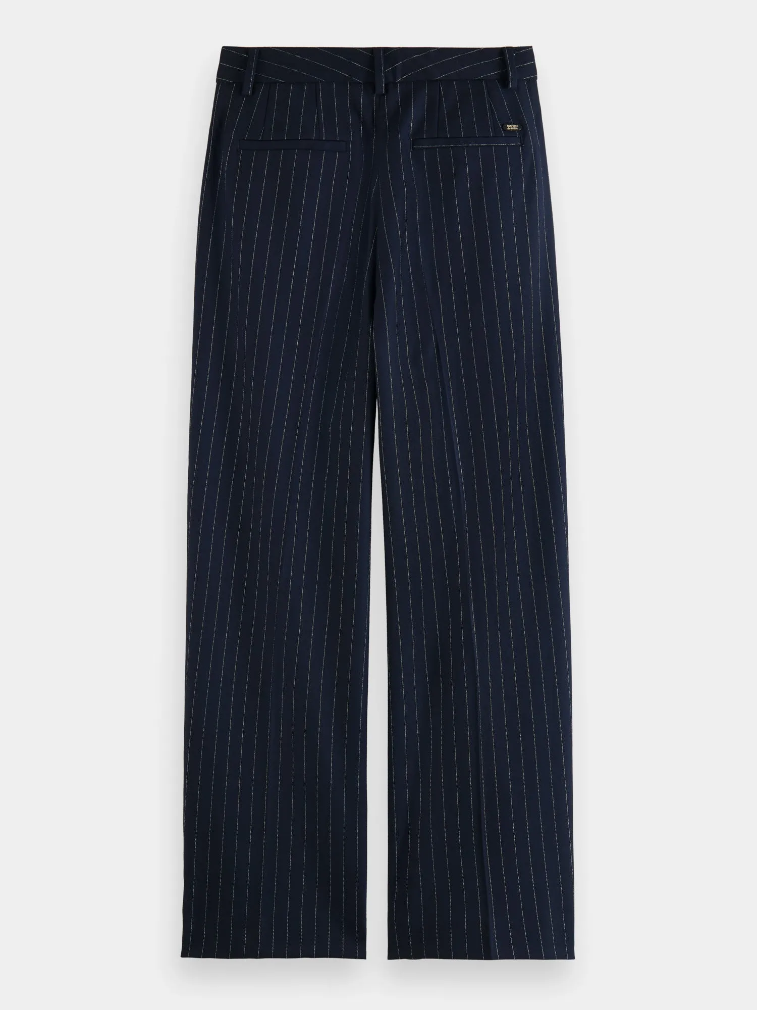Loose tapered pinstripe pants