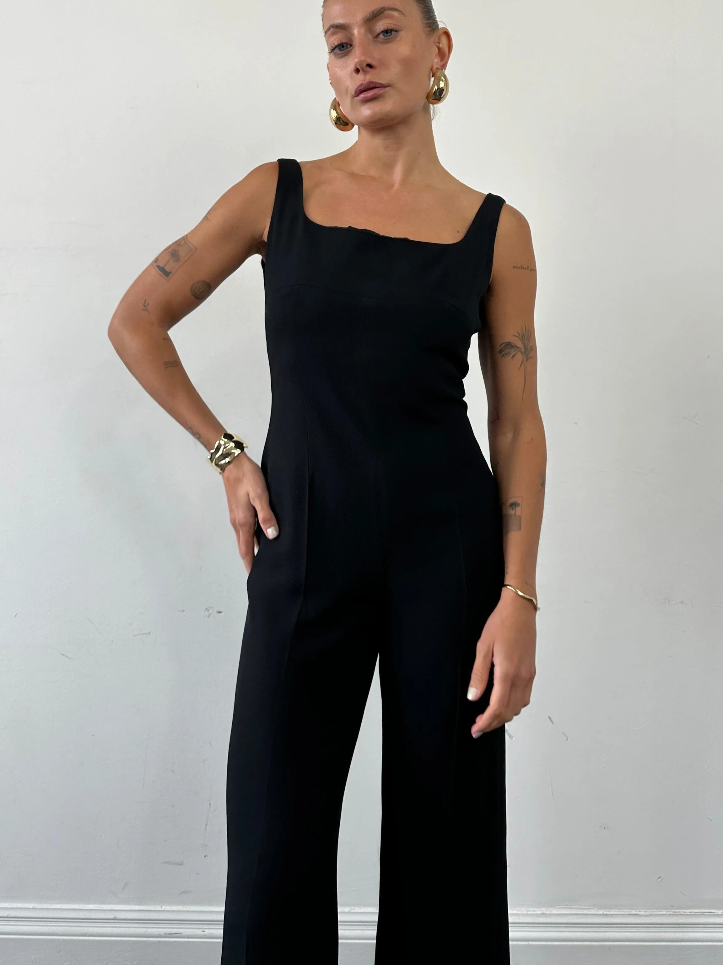 Max Mara Square Neck Jumpsuit - S/M