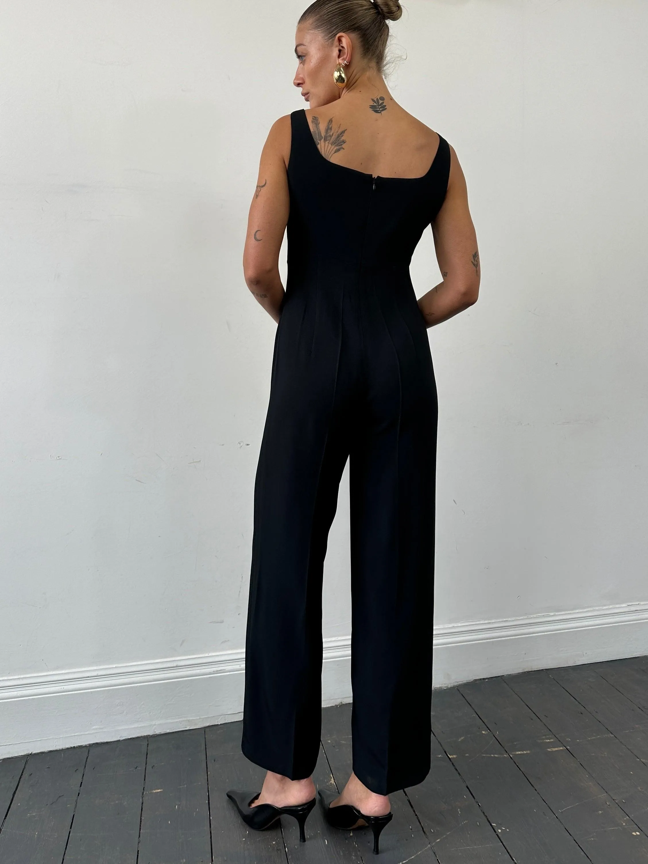 Max Mara Square Neck Jumpsuit - S/M