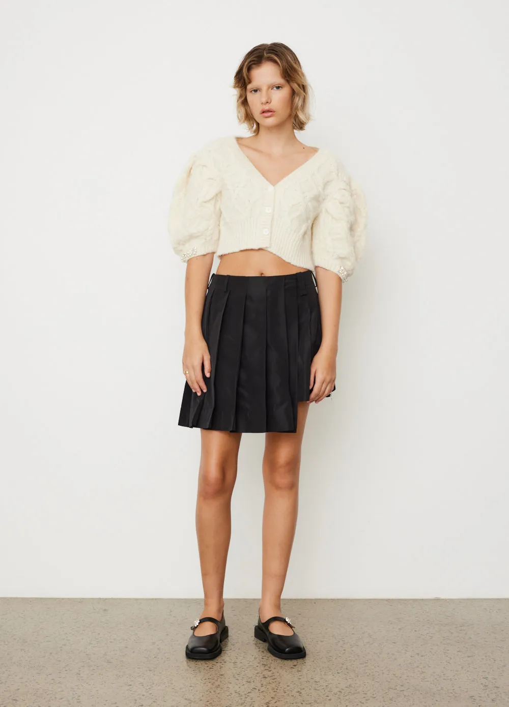 Pleated Front Skort