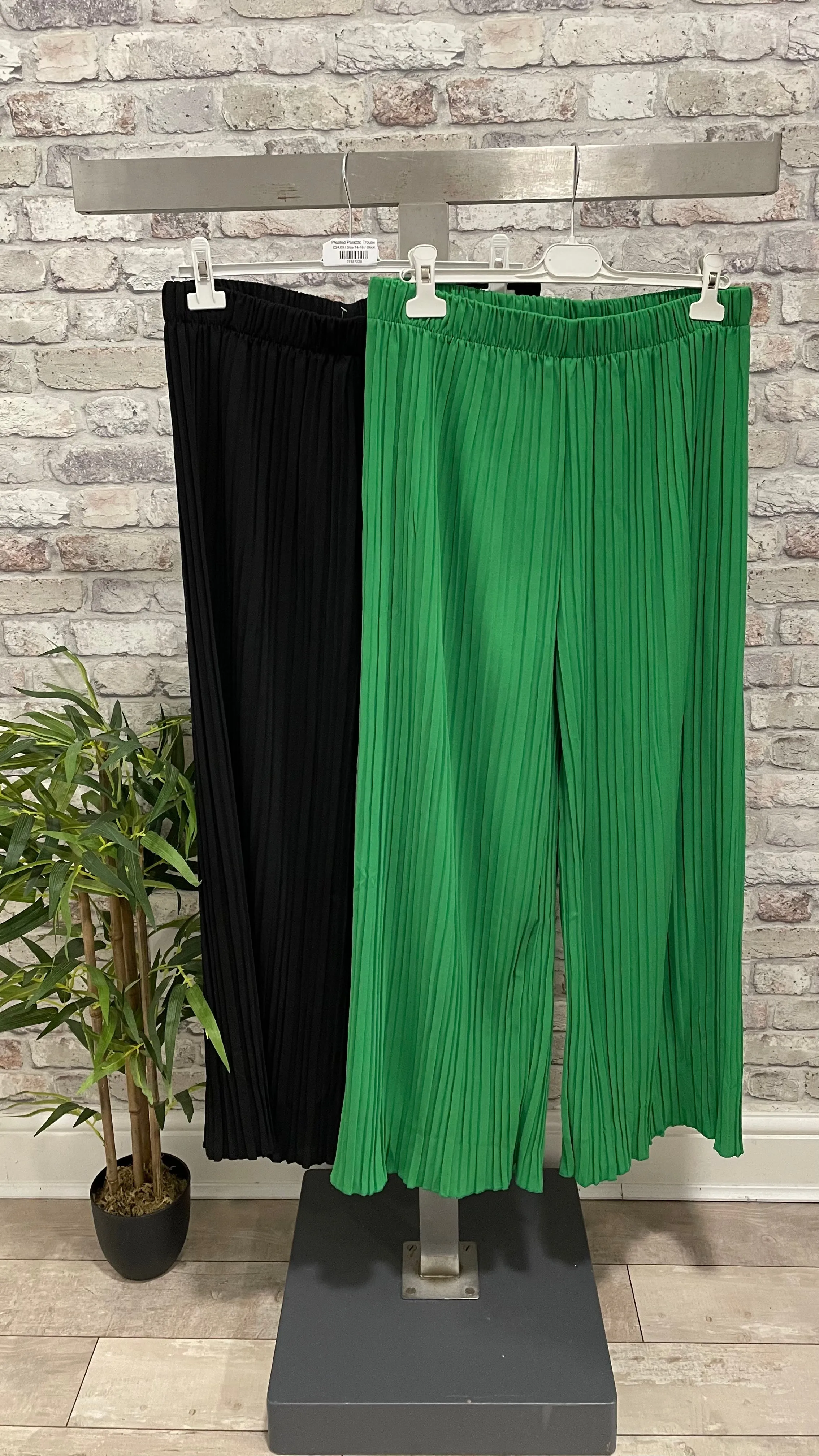 Pleated Palazzo Trouser
