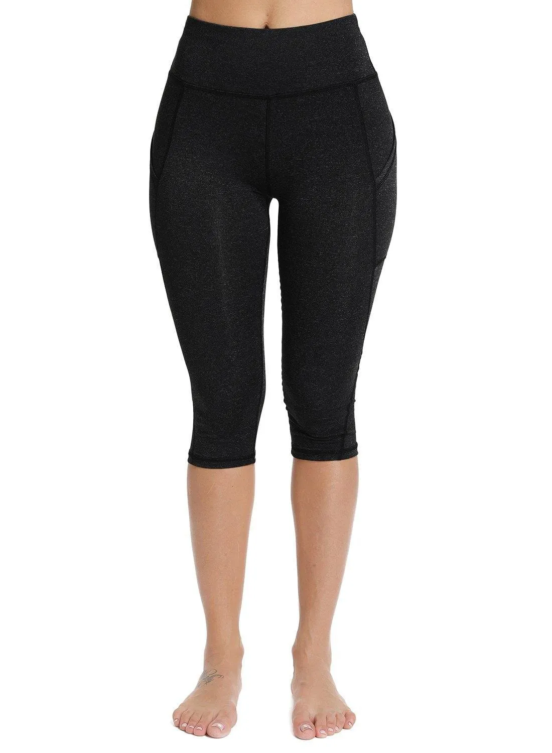 Solid Color Capris Yoga Pants