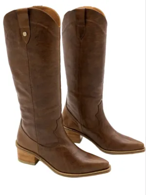 Stivali Ticuna High Boot in Tan Leather