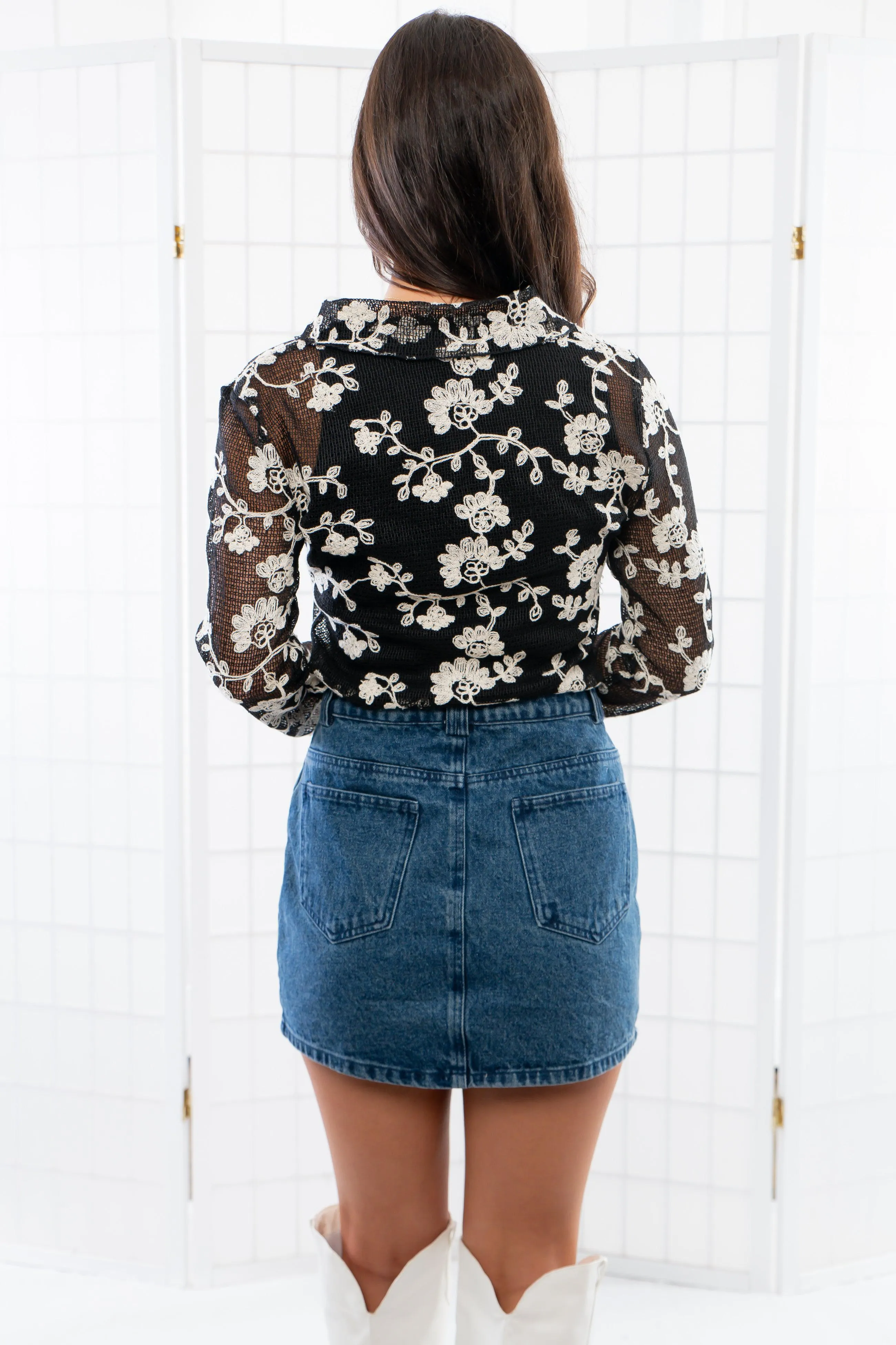 Terra Dark Denim Pocket Mini Skirt