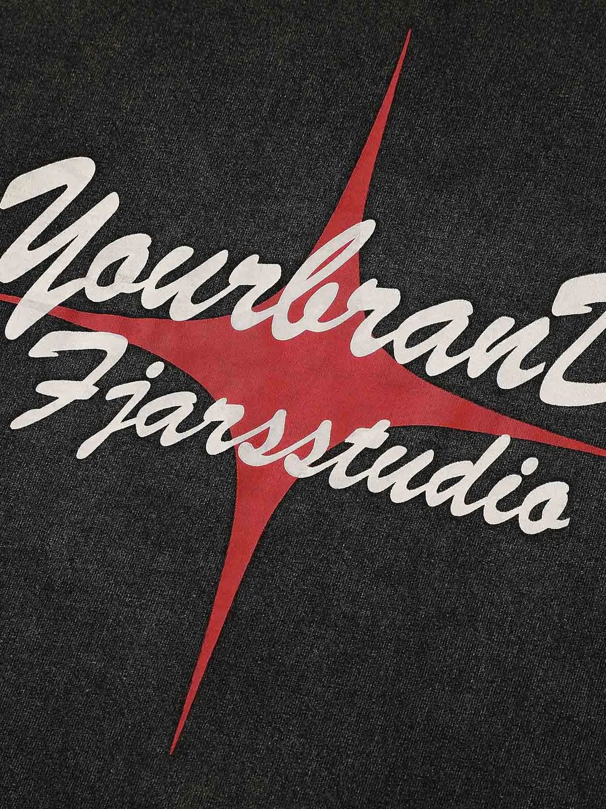 Thesupermade Metal Zip Graphic T-shirt