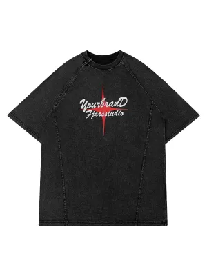 Thesupermade Metal Zip Graphic T-shirt