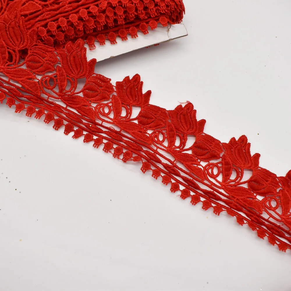 Tulip Guipure Lace Trim 8cm