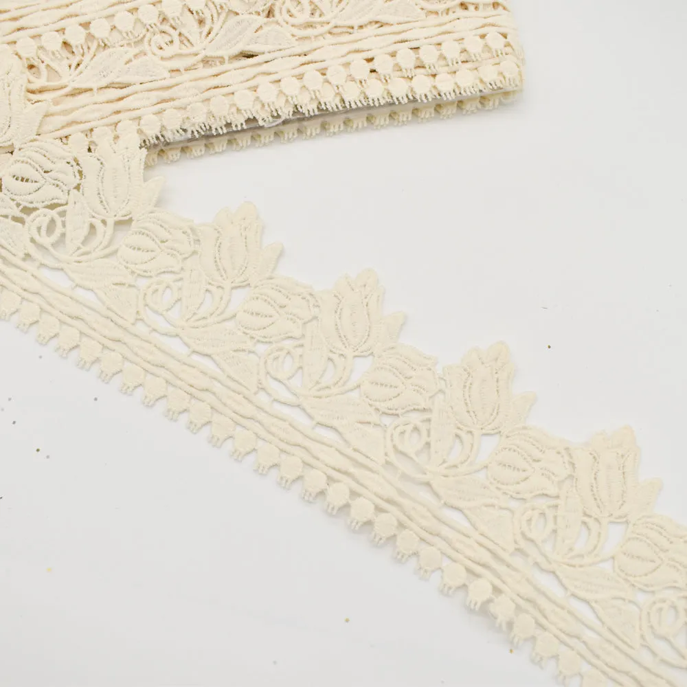 Tulip Guipure Lace Trim 8cm