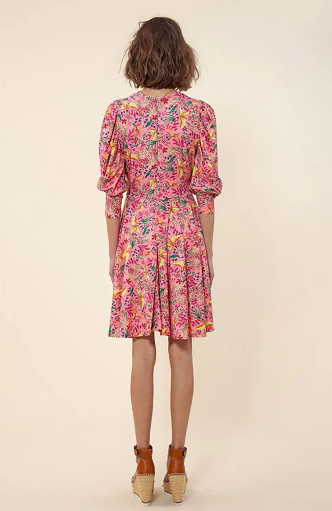 V Neck Dress in Pink