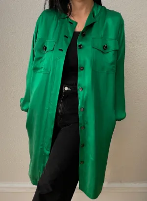 Vintage Silk Dress Coat - Teutloff