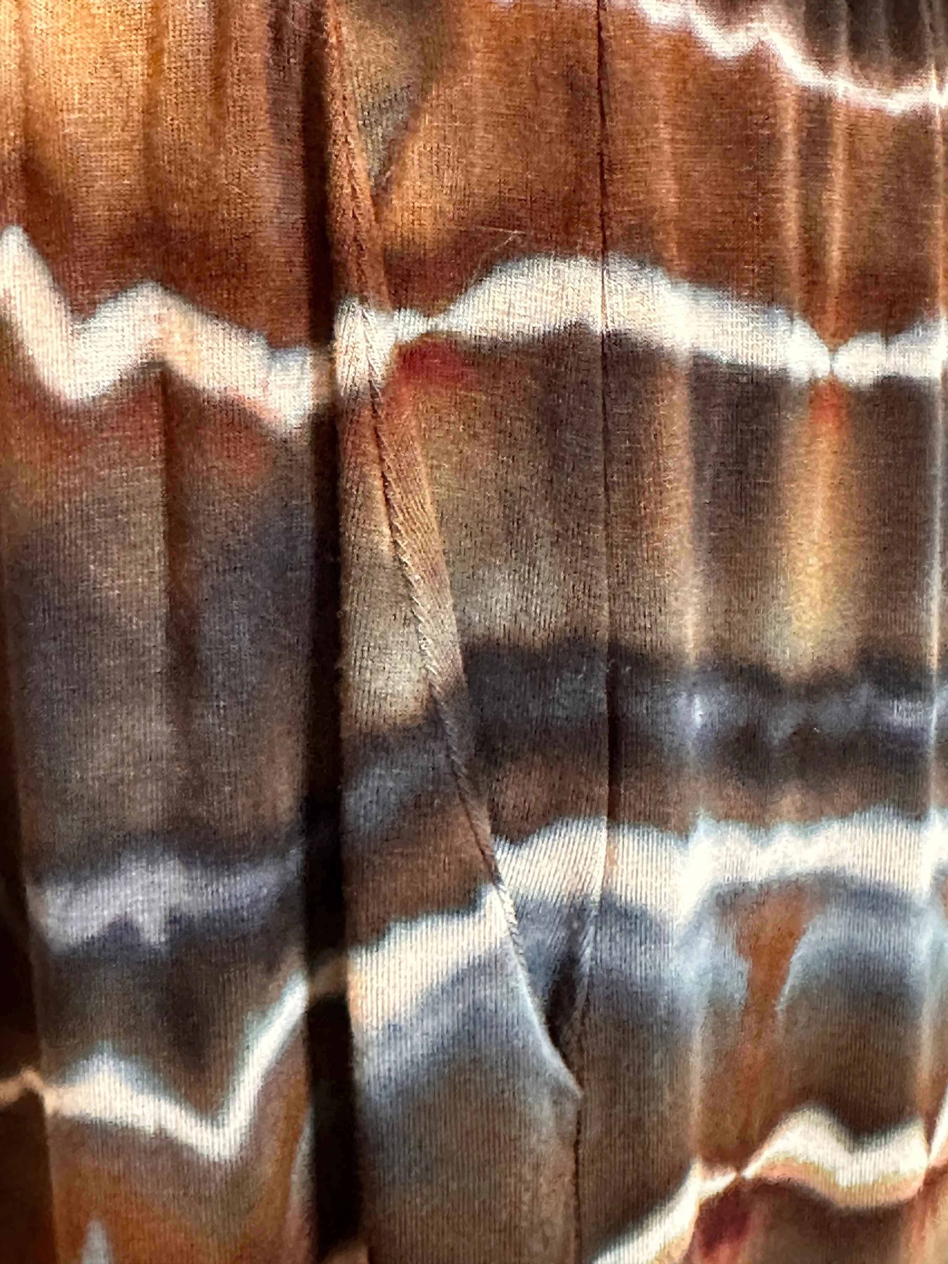 Women’s Large Tall Geode Palazzo Pants with Pockets in ‘Turkey Tail Mushroom’